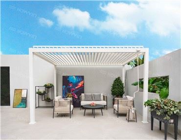 Howvin Aluminju Liga Pergola Għall Garden Patio Qassam